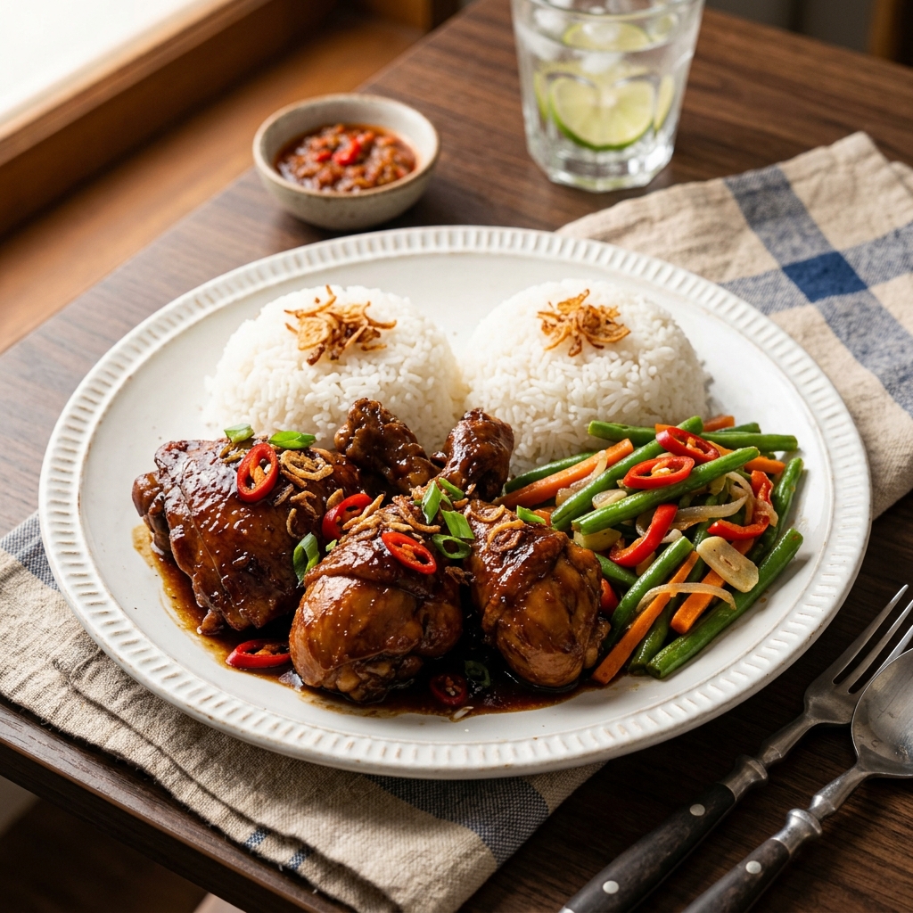 Menu Harian 3: Ayam Kecap & Tumis Buncis